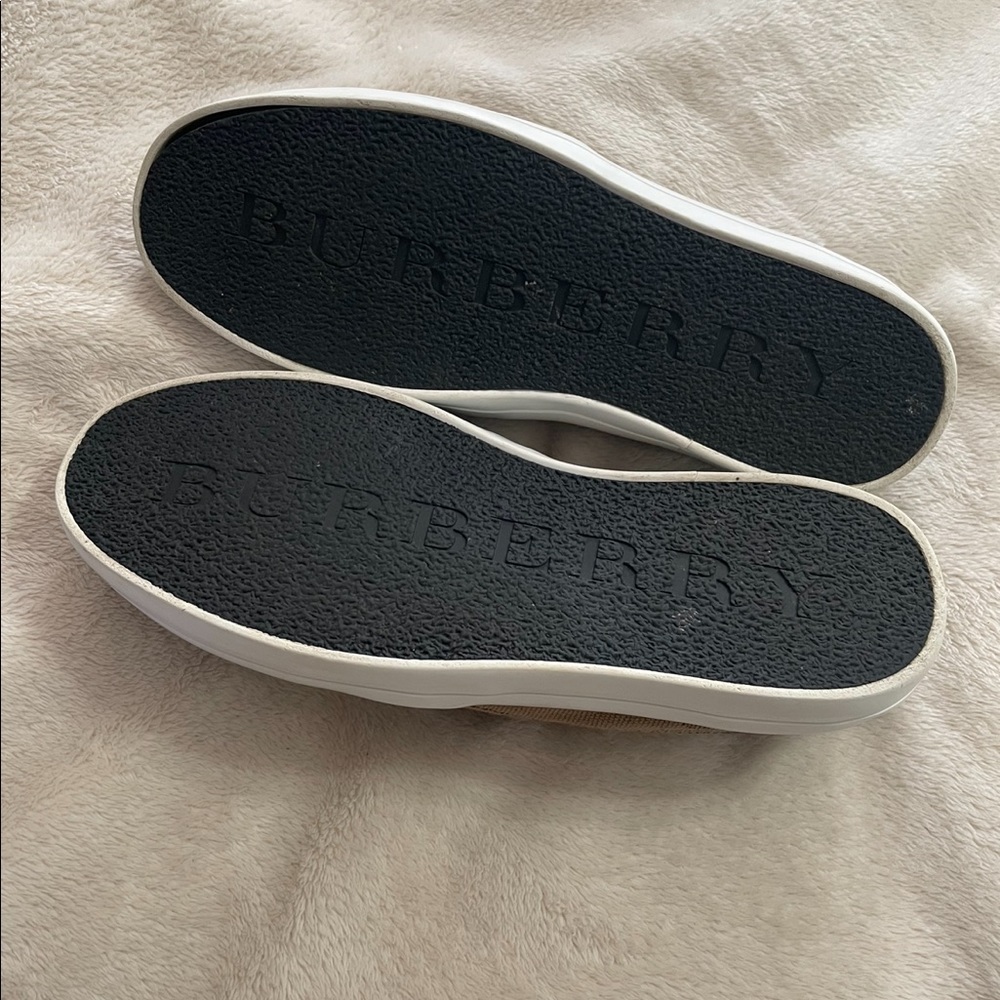 burberry slip ons womens